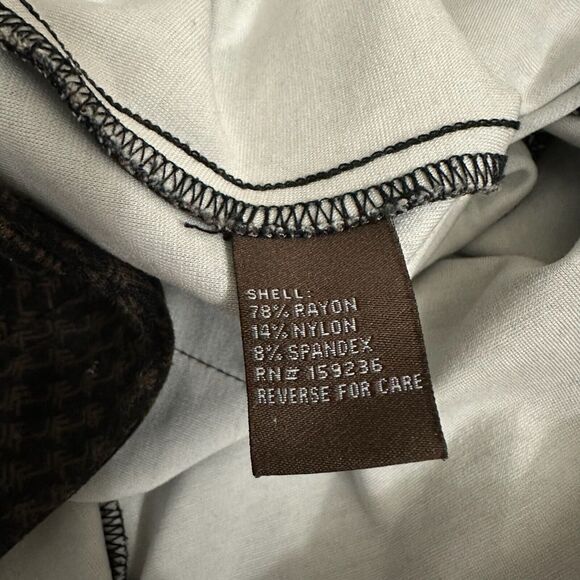 J. McLaughlin "Houndstooth" Ankle Dress Pants Skinny Stretch in Black Brown - Picture 10 of 14